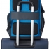 کوله-پشتی-دلسی-مدل-secuflap-آبی-202061002-نمای-نصب-شده-روی-دسته-چمدان