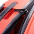  چمدان دلسی مدل BELMONT PLUS سایز کابین قرمز رنگ- زیپ اصلی در حالت باز