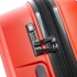 چمدان دلسی مدل BELMONT PLUS سایز کابین قرمز رنگ- زیپ اصلی در حالت بسته