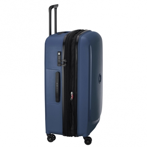 چمدان-دلسی-مدل-belmont-plus-آبی-386182102-نمای-کناری