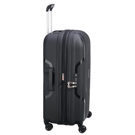 چمدان-دلسی-مدل-clavel-مشکی-384582000-نمای-کناری