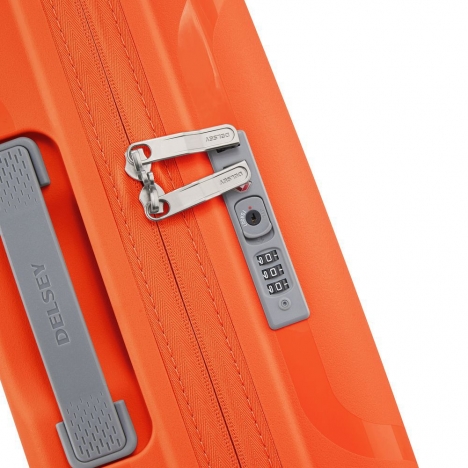چمدان-دلسی-مدل-clavel-نارنجی-384583014-نمای-زیپ