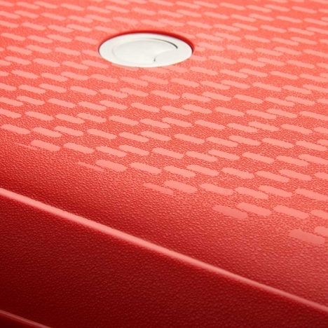 چمدان-دلسی-مدل-TASMAN-نارنجی-310081125-نمای-بدنه-و-لوگو
