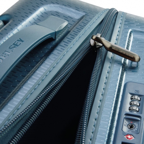 چمدان-دلسی-مدل-turenne-آبی-162182002-نمای-زیپ-باز-شده