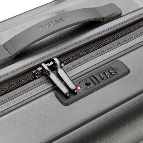 چمدان-دلسی-مدل-turenne-خاکستری-162180111-نمای-زیپ