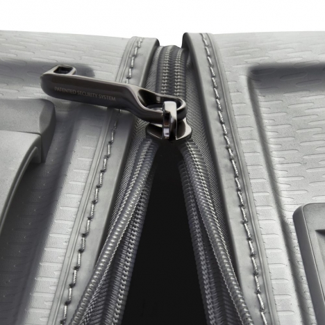 چمدان-دلسی-مدل-turenne-خاکستری-162182011-نمای-زیپ-باز